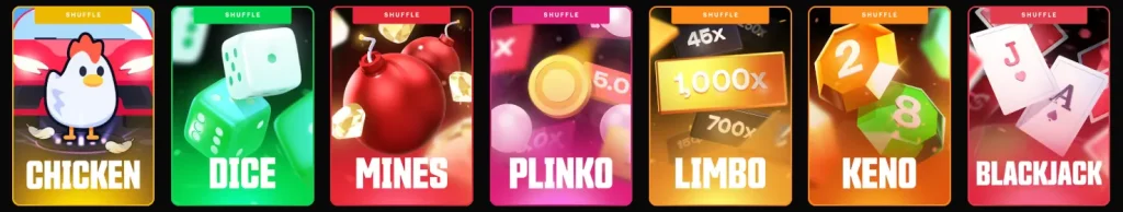 Shuffle Originals Casino Games